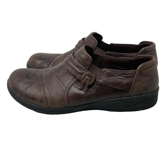 Clarks Collection Loafers Cheyn Madi Slip On Round Toe Brown Leather Size 9.5 - Picture 2 of 8